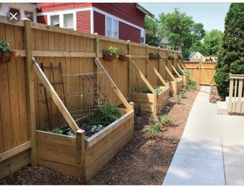 Garden bed idea (not our photo)